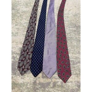 LOT (4) ROBERT TALBOTT  MEN'S TIES - RT For Nordstrom Hubert White Redwood Ross